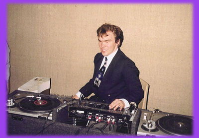 Denny djing at a wedding